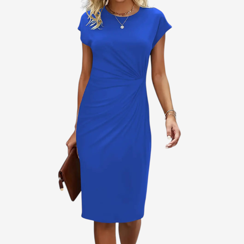 Women's Twist Waist Midi Bodycon Dress