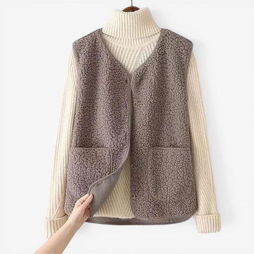 Women’s Sleeveless Button Front Vest