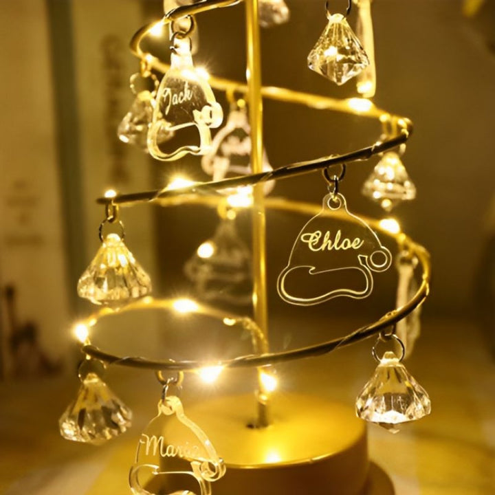 Crystal Christmas Tree Decoration Lamp