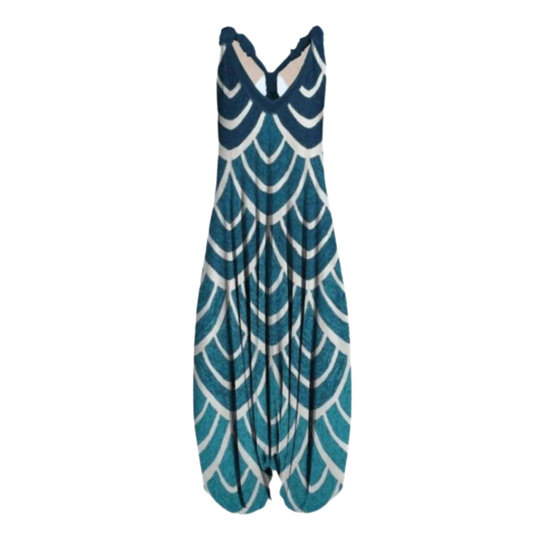 Via Printed Jumpsuit