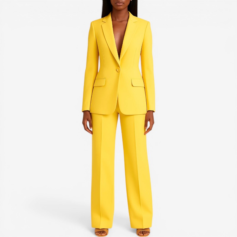 Tailored Blazer and Slim Pants Set