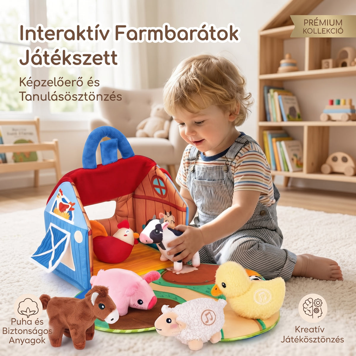 Farmwhistle - Interaktív plüss farmállat készlet hangfunkciókkal