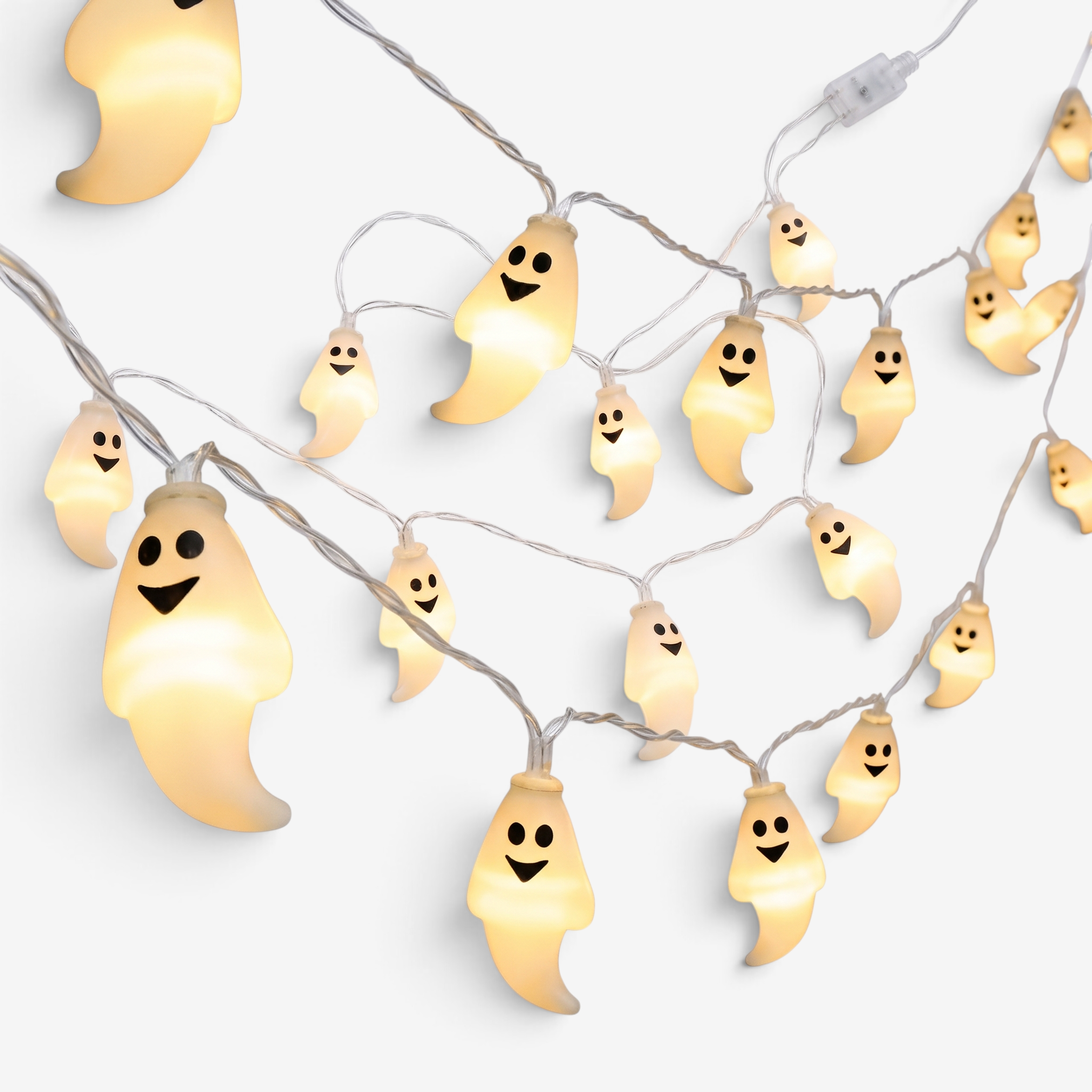 GlowHaven - Spooky String Lights with Ghosts and Pumpkins