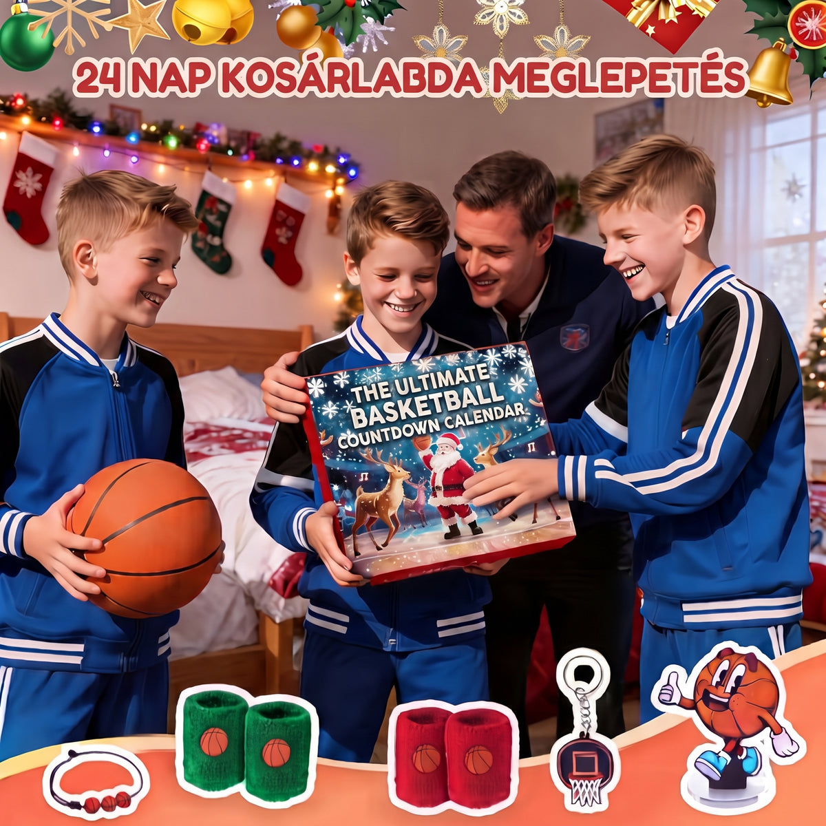 Dunkingle - Kosárlabda adventi naptár 24 meglepetéssel