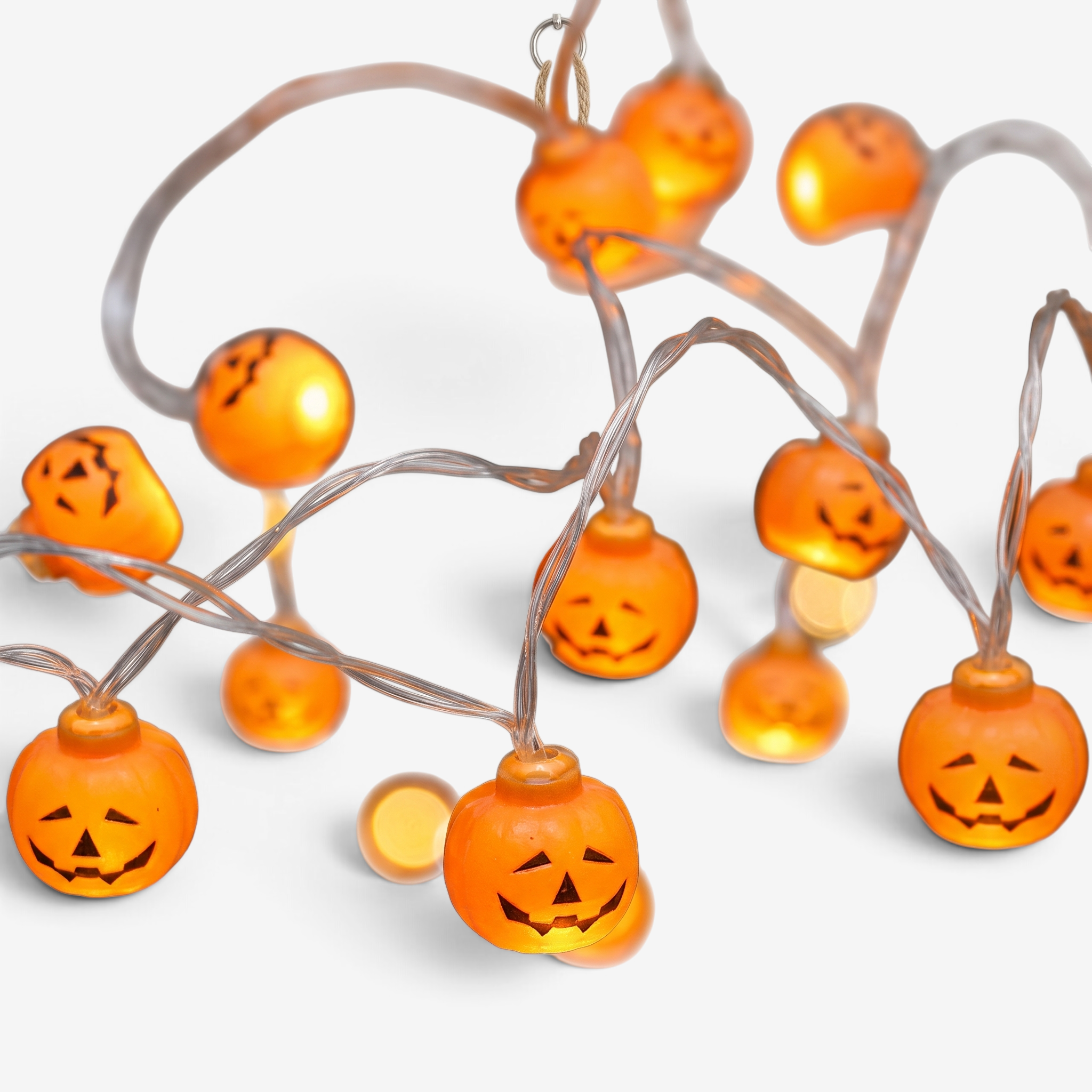 GlowHaven - Spooky String Lights with Ghosts and Pumpkins