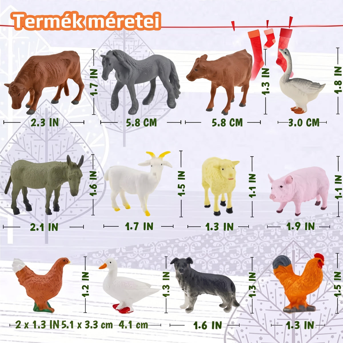 Nativmas - Adventi naptár 24 interaktív betlehemi figurával
