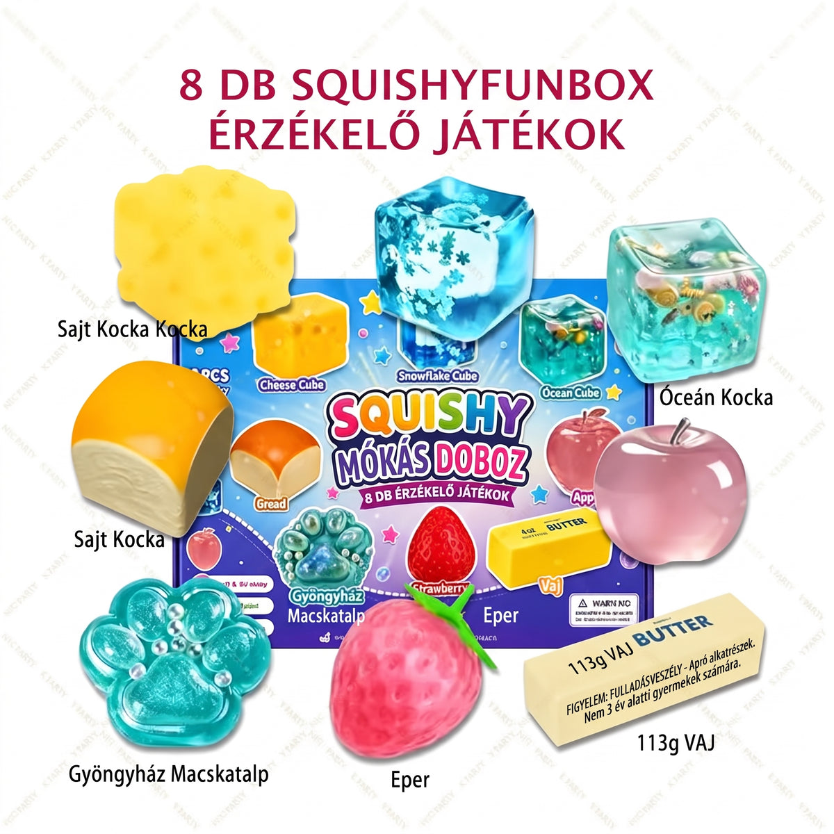 Squeezmas - Squishy játék adventi naptár 24 napos meglepetéssel