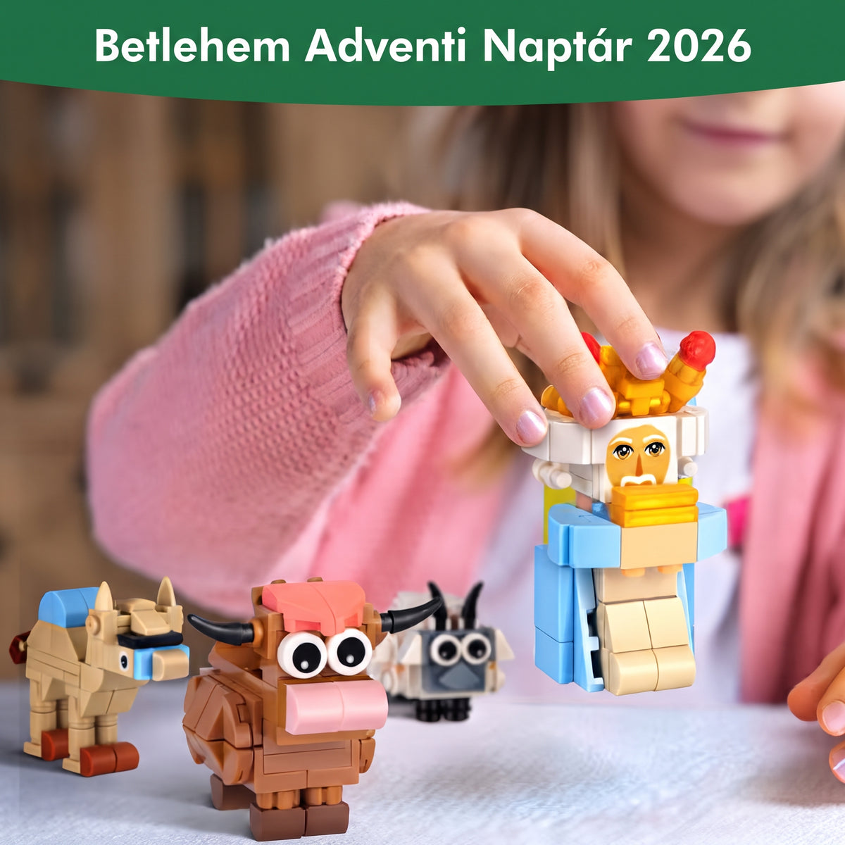 Noelbrick - Adventi naptár 24 építőkészlettel egy betlehemhez