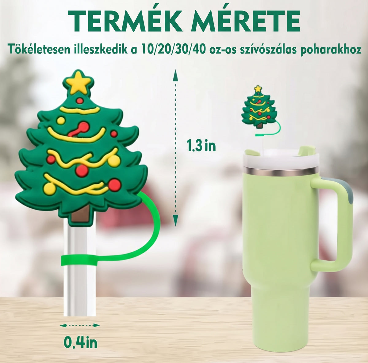 JollySip - Adventi naptár 24 szívószál díszítővel
