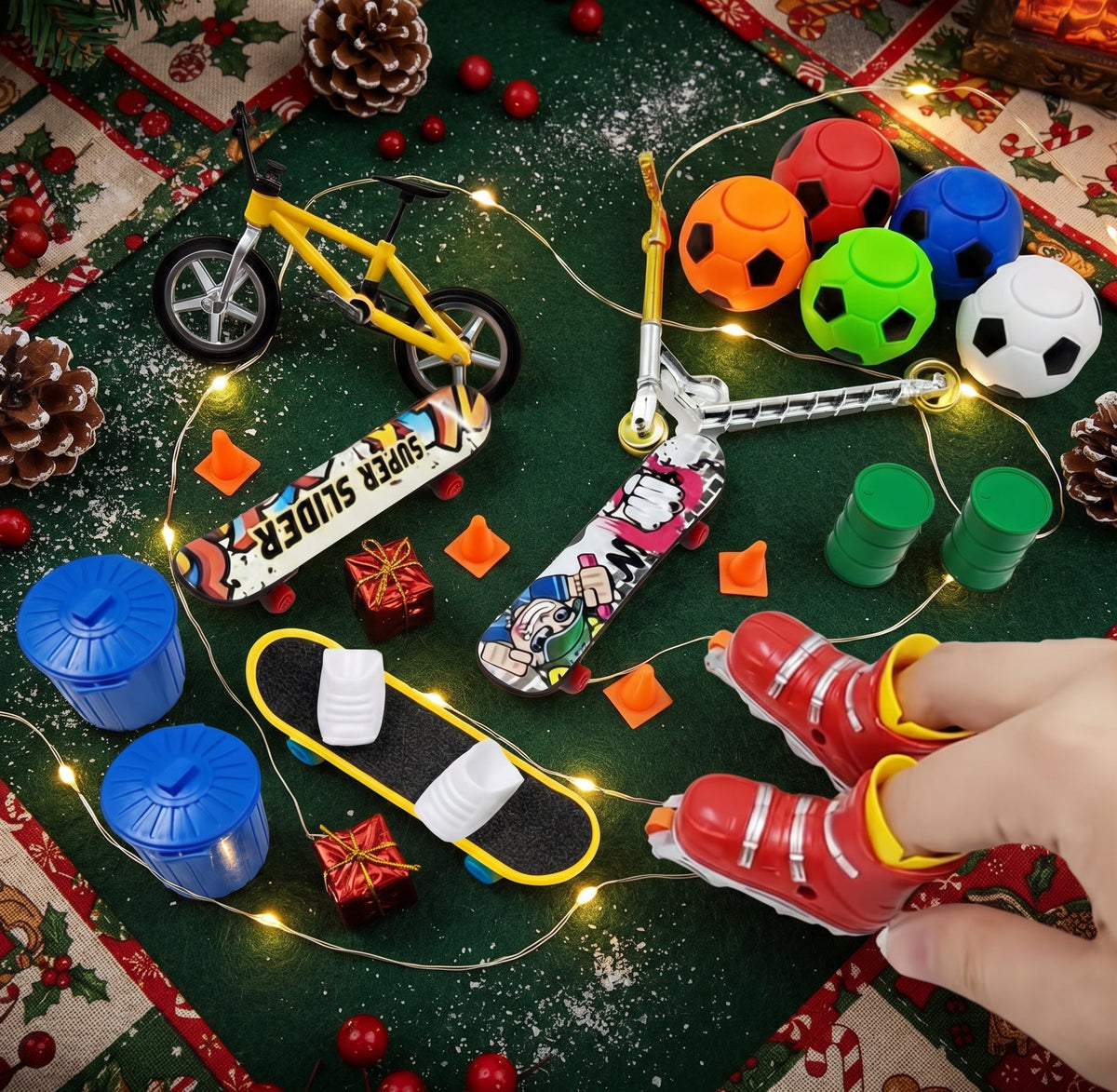 SantaSpin - Adventi naptár töltelék 24 fidget játékkal