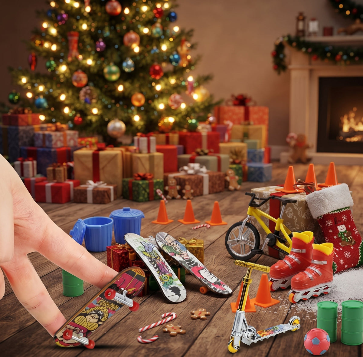 SantaSpin - Adventi naptár töltelék 24 fidget játékkal
