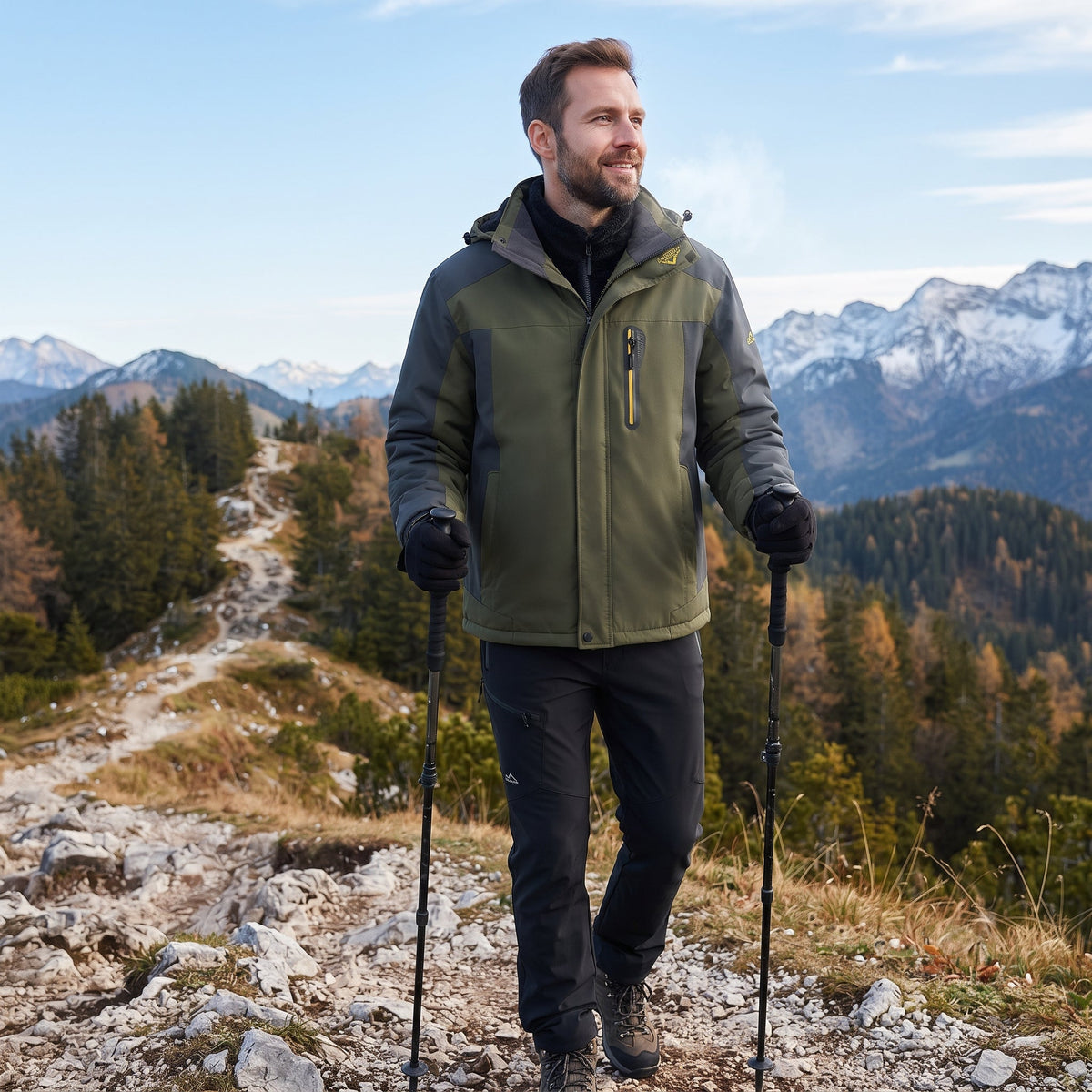 NorthPeak – Szigetelt télikabát kapucnival és cipzárral
