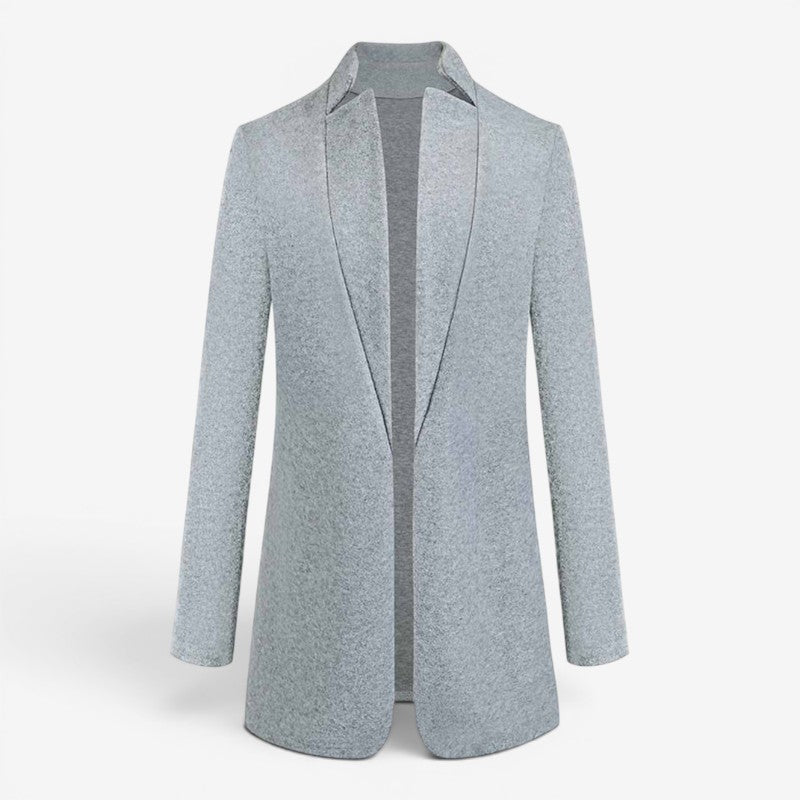 Women’s Classic Notched Collar Long Coat