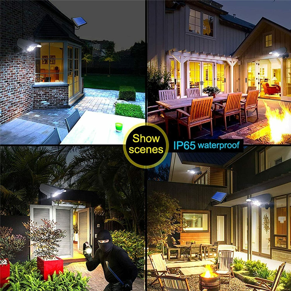 SafeCam - Solar Detector LED Spotlight with Security Camera Design