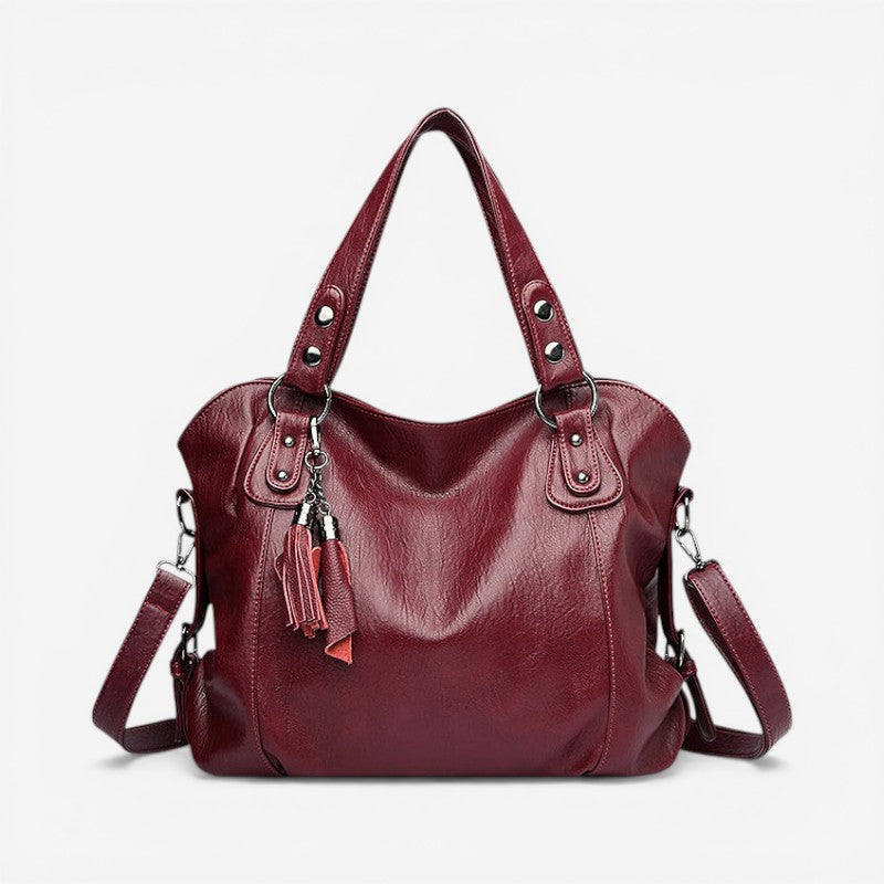 Women’s Handbag with Multiple Zipped Compartments