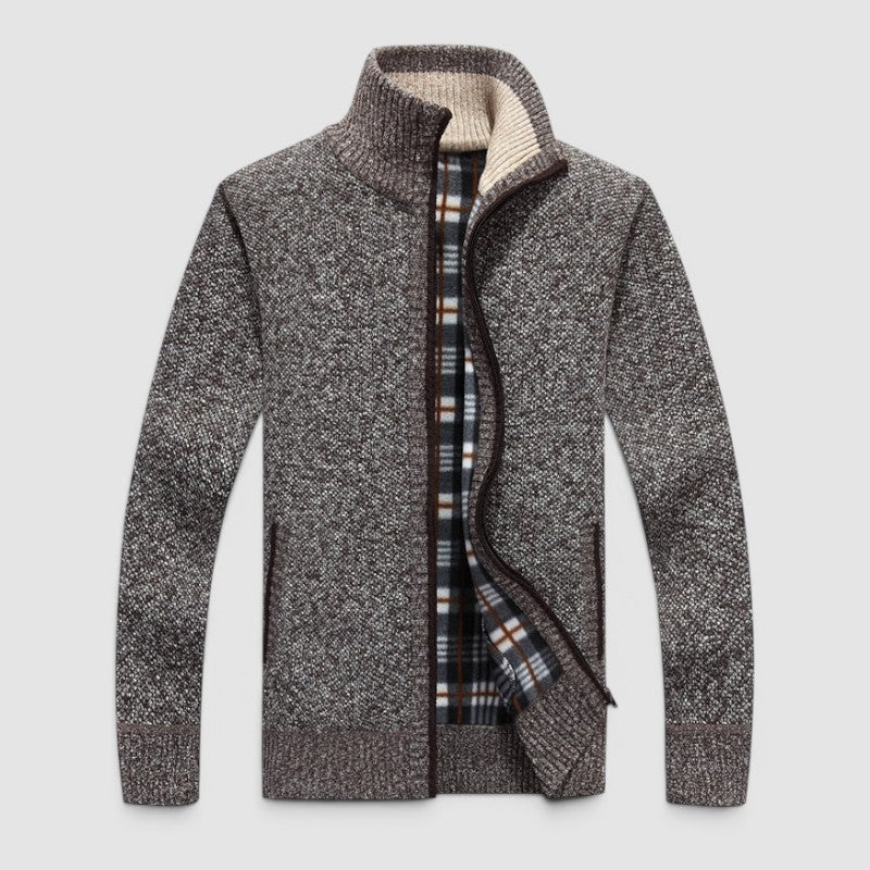 Men's Stylish Zip Front Cardigan Jacket
