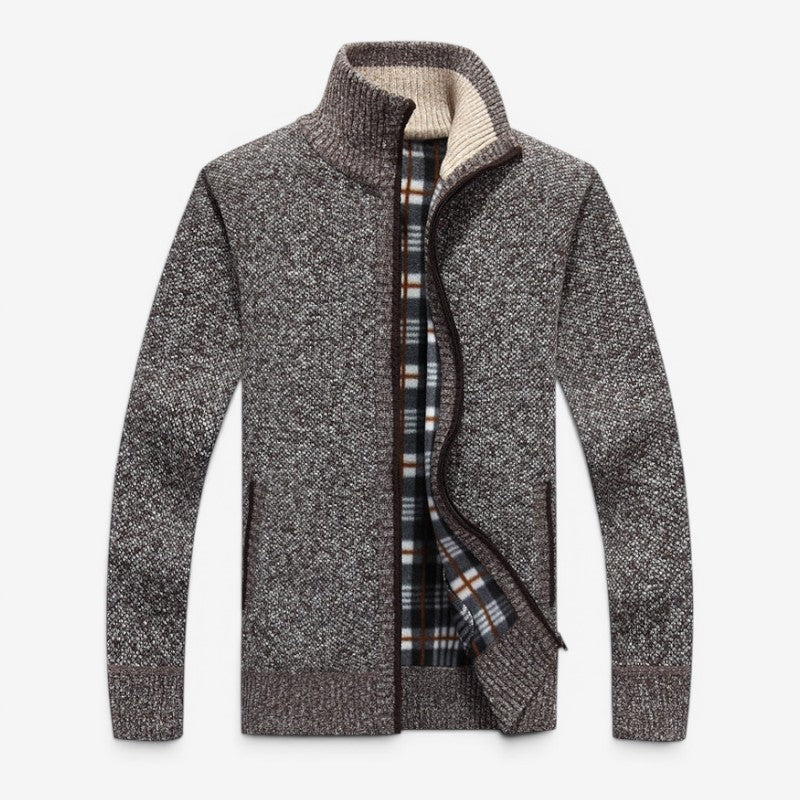 Men's Stylish Zip Front Cardigan Jacket