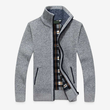 Men's Stylish Zip Front Cardigan Jacket