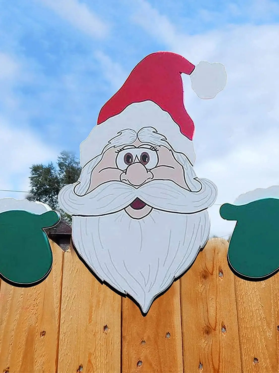 Christmas Decoration with Santa Claus Window Decals