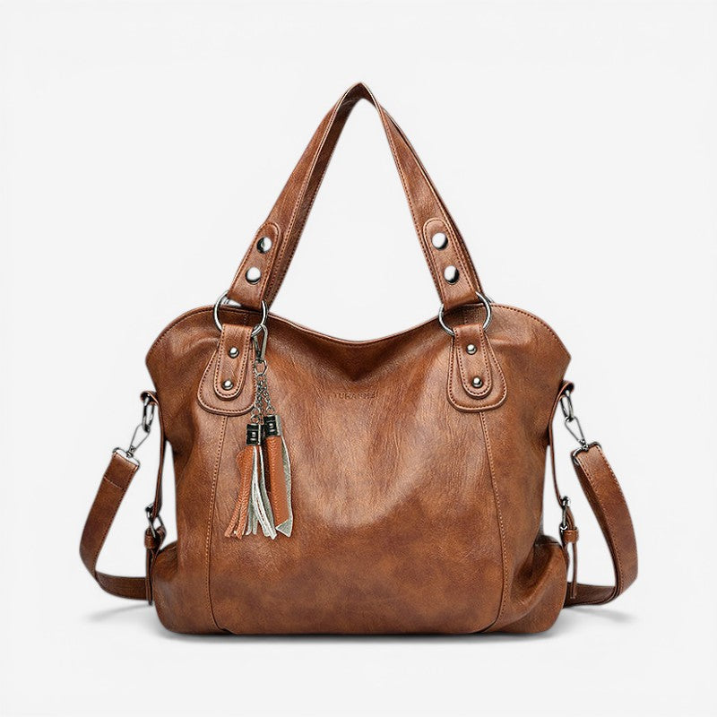 Women’s Handbag with Multiple Zipped Compartments
