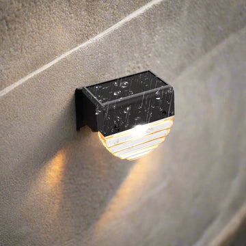 LumaStep - Solar-Powered Step Lights Automatic Dusk-to-Dawn Illumination | Energy-Efficient LED with Weather-Resistant Design | Sleek Low-Profile Accent for Outdoor Stairs, Walkways, or Patio