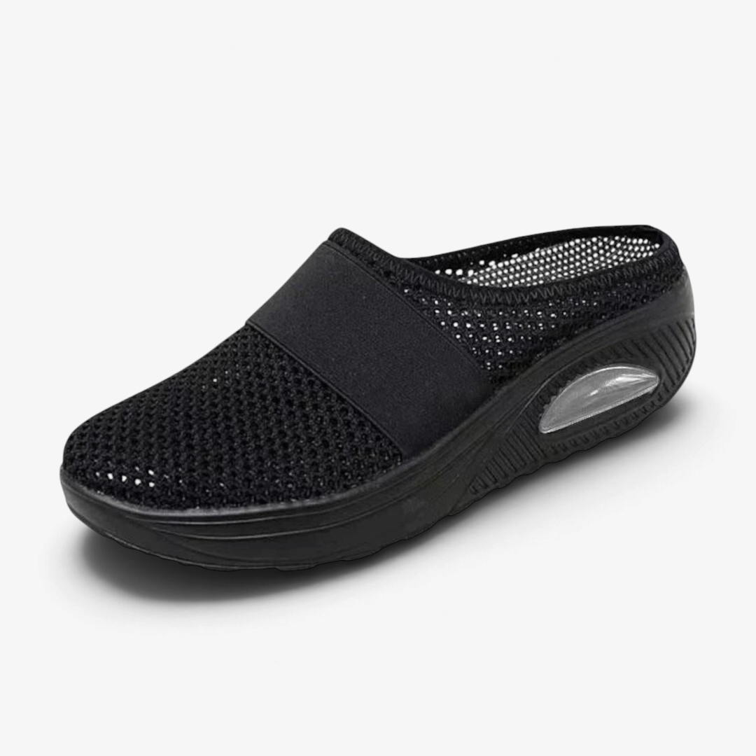 Aerovelle – Kerek orrú slip-on cipő légáteresztő hálós felsőrésszel