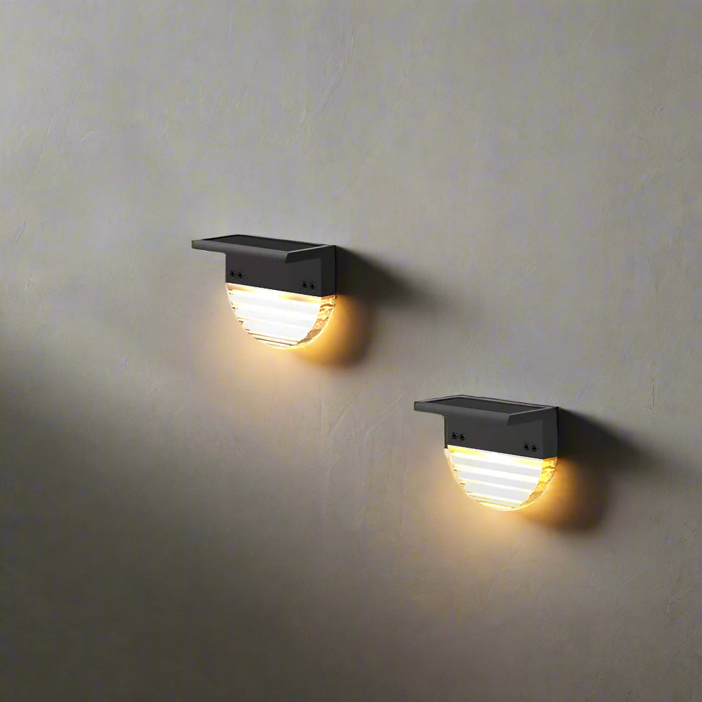 LumaStep - Solar-Powered Step Lights Automatic Dusk-to-Dawn Illumination | Energy-Efficient LED with Weather-Resistant Design | Sleek Low-Profile Accent for Outdoor Stairs, Walkways, or Patio
