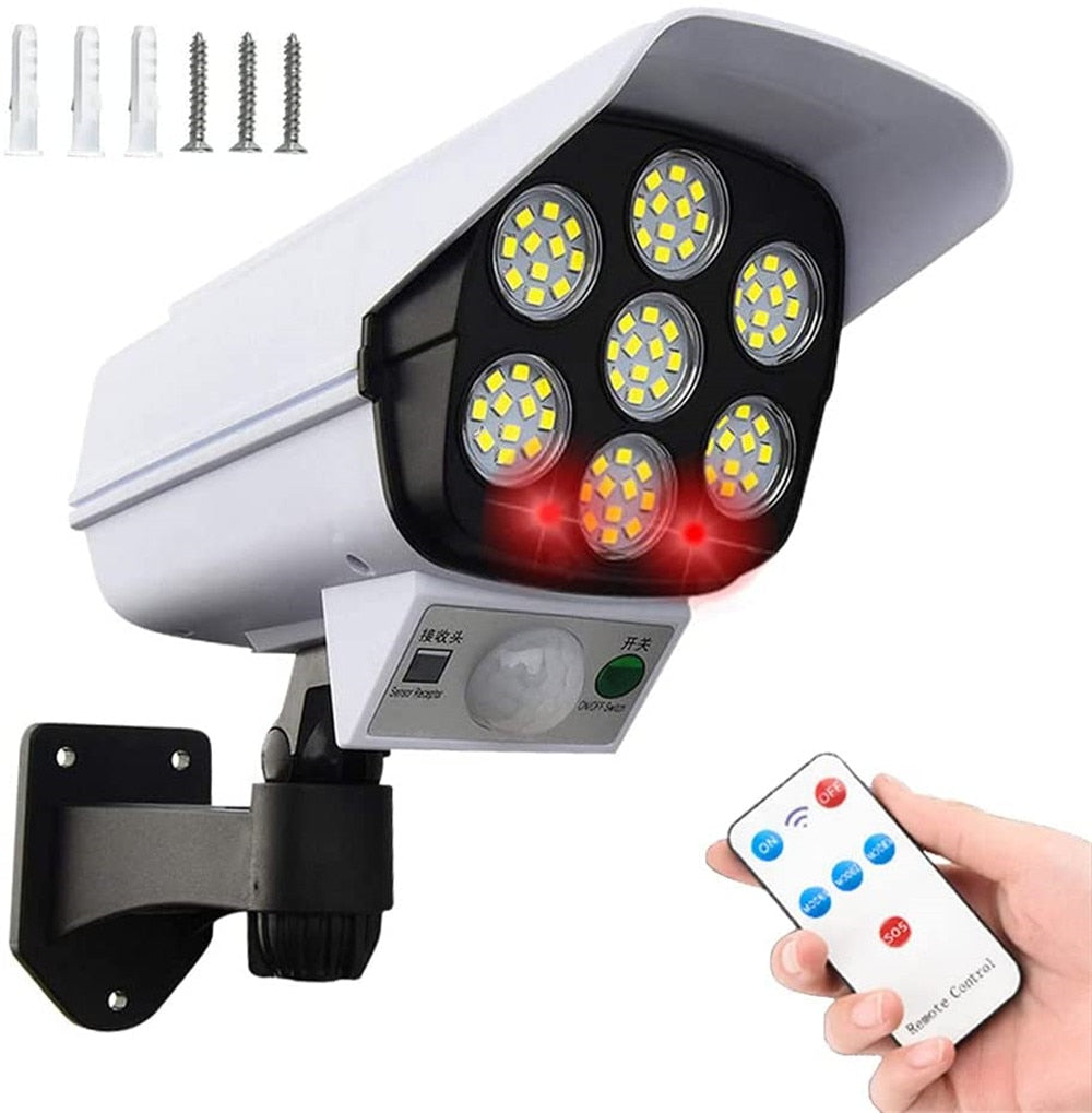 SafeCam - Solar Detector LED Spotlight with Security Camera Design