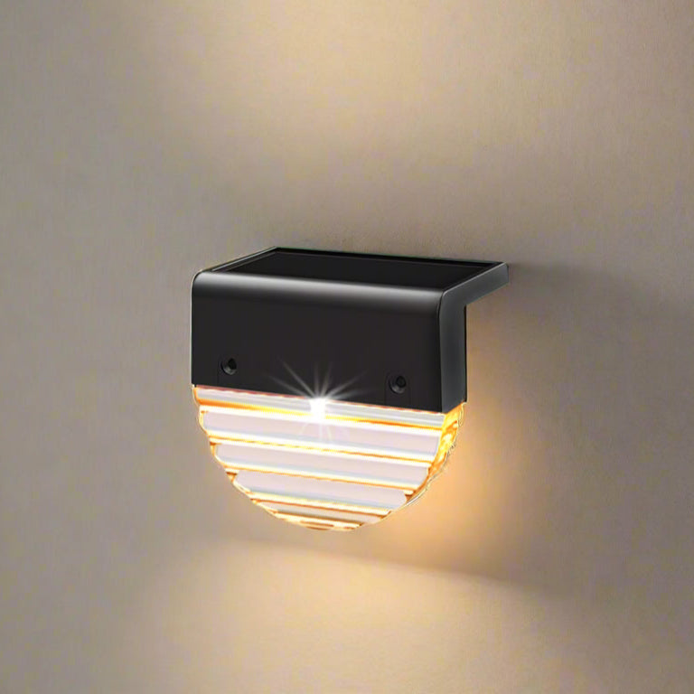 LumaStep - Solar-Powered Step Lights Automatic Dusk-to-Dawn Illumination | Energy-Efficient LED with Weather-Resistant Design | Sleek Low-Profile Accent for Outdoor Stairs, Walkways, or Patio