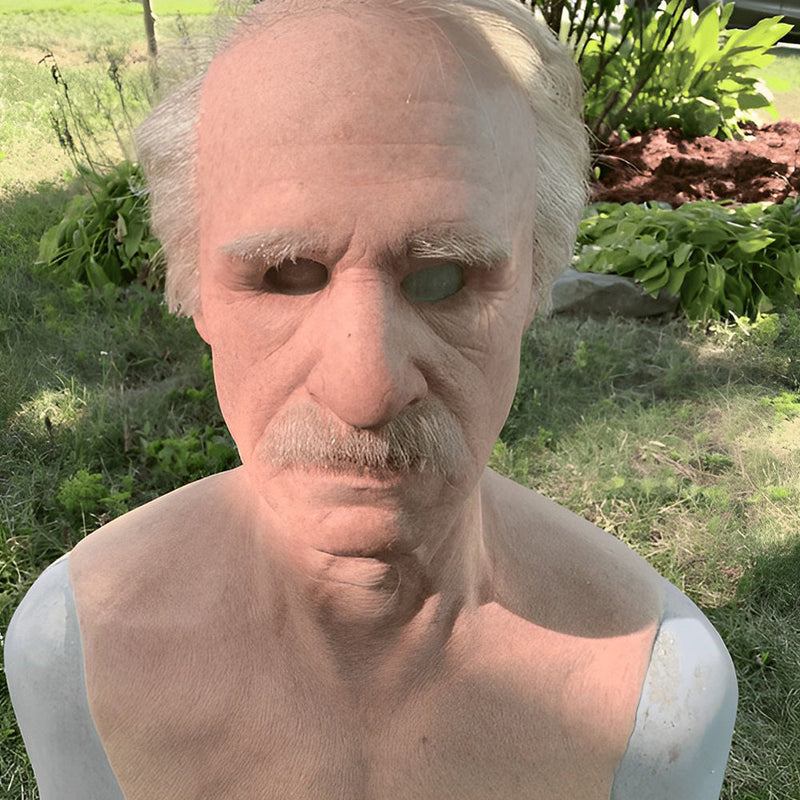 Realistic Old Man Character Mask for Halloween