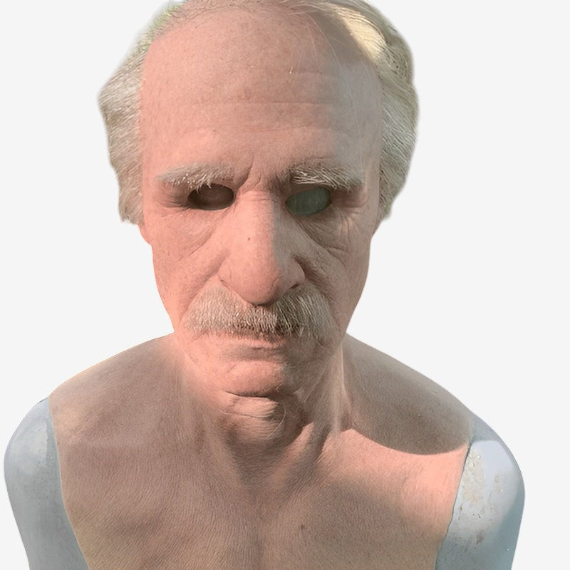 Realistic Old Man Character Mask for Halloween
