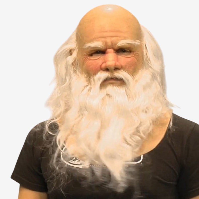 Realistic Old Man Character Mask for Halloween