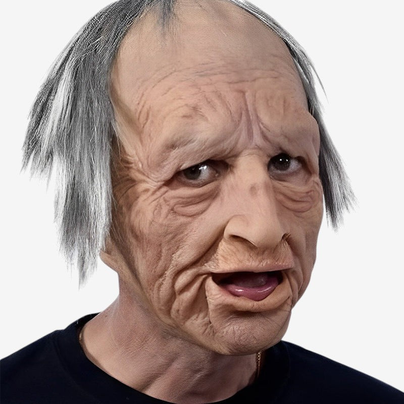 Realistic Old Man Character Mask for Halloween