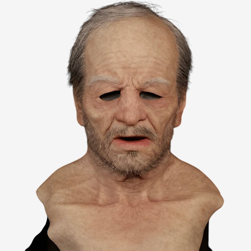 Realistic Old Man Character Mask for Halloween
