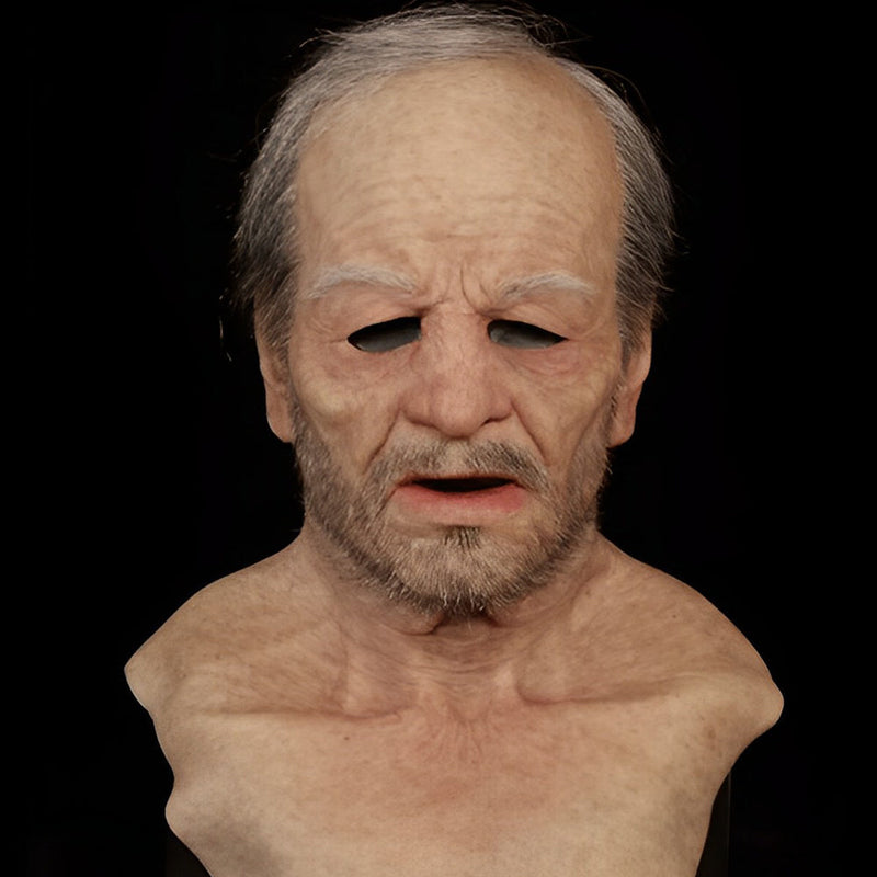 Realistic Old Man Character Mask for Halloween