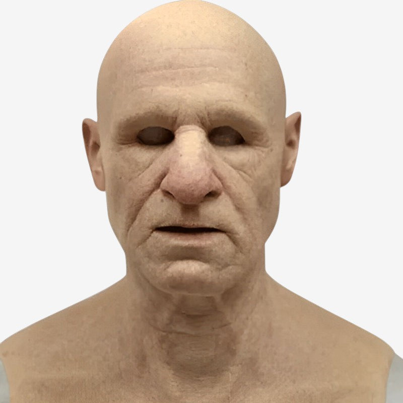 Realistic Old Man Character Mask for Halloween