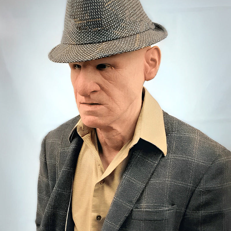 Realistic Old Man Character Mask for Halloween