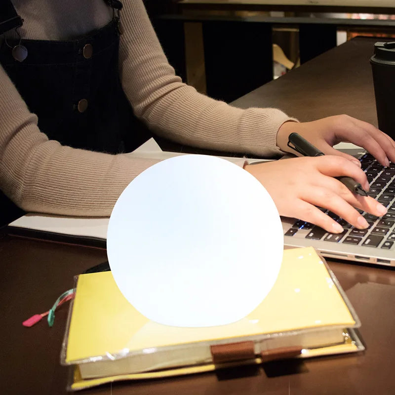 LumiSphere - Portable Color-Changing Glow with Adjustable Brightness | Remote-Controlled & Rechargeable for Wireless Use | Ambient Lighting for Bedroom, Parties or Patio