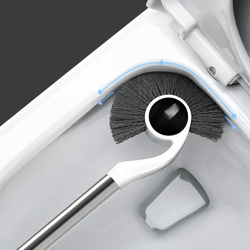 CurveClean - Hygienic Toilet Bowl Brush with Holder