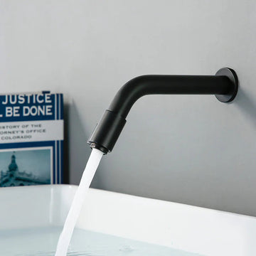 LuxFlow - Modern Wall-Mounted Faucet Matte Finish with Space-Saving Design | High-Quality Durable Construction for Stylish and Functional Bathroom or Kitchen Use