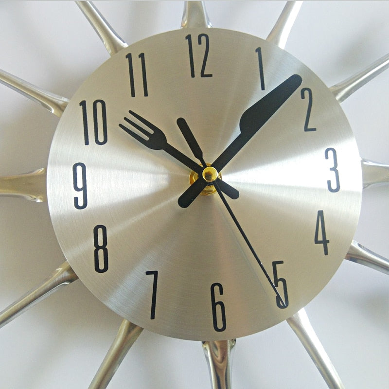 ChefTime - Creative Kitchen Utensil Wall Clock