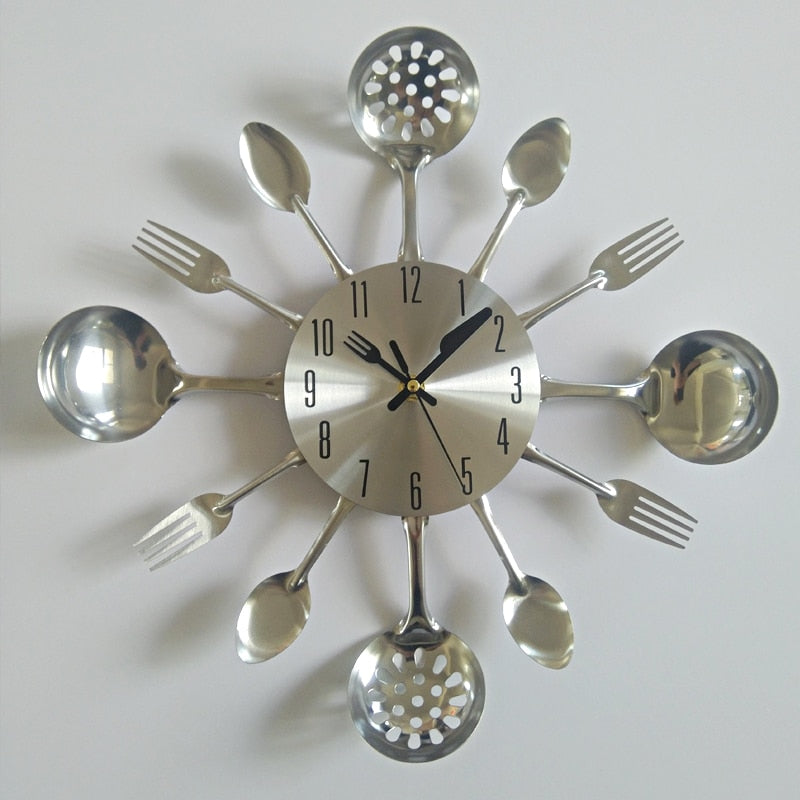 ChefTime - Creative Kitchen Utensil Wall Clock