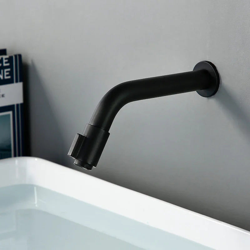 LuxFlow - Modern Wall-Mounted Faucet Matte Finish with Space-Saving Design | High-Quality Durable Construction for Stylish and Functional Bathroom or Kitchen Use