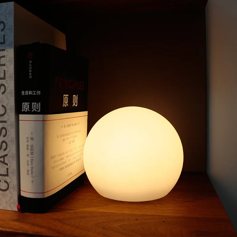 LumiSphere - Portable Color-Changing Glow with Adjustable Brightness | Remote-Controlled & Rechargeable for Wireless Use | Ambient Lighting for Bedroom, Parties or Patio