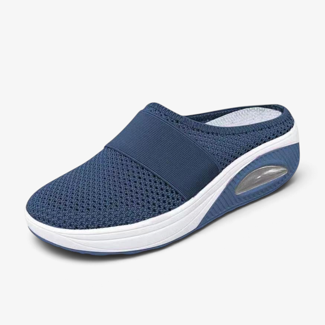 Aerovelle – Kerek orrú slip-on cipő légáteresztő hálós felsőrésszel