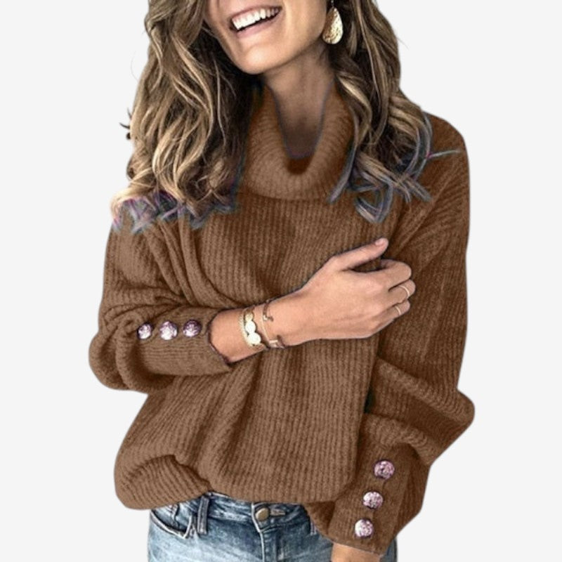 Chic Women's Long Sleeve Turtleneck Sweater