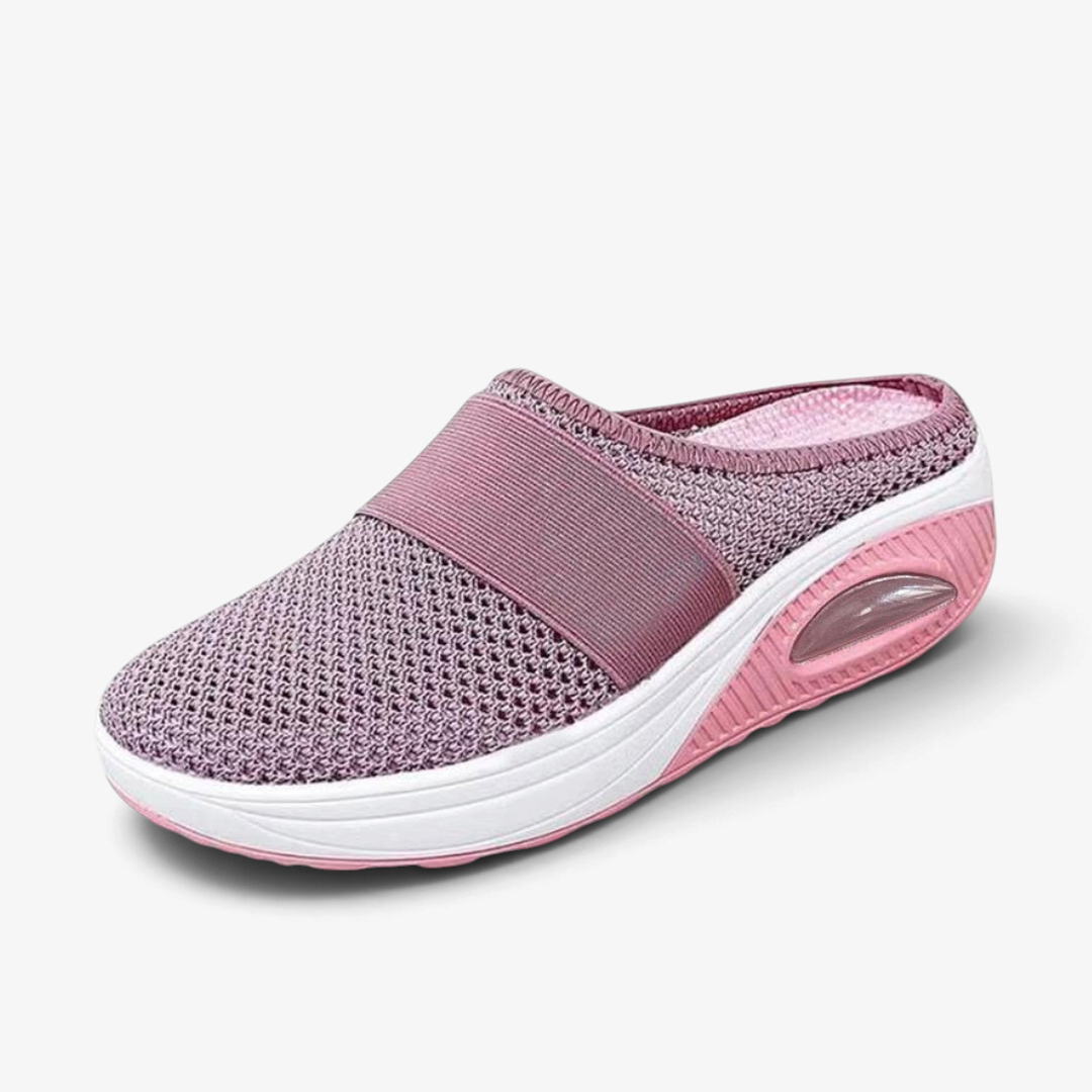 Aerovelle – Kerek orrú slip-on cipő légáteresztő hálós felsőrésszel