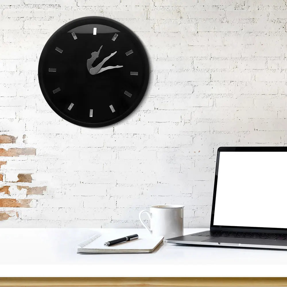 TimeFlies - Artistic Dynamic Gymnast Wall Clock