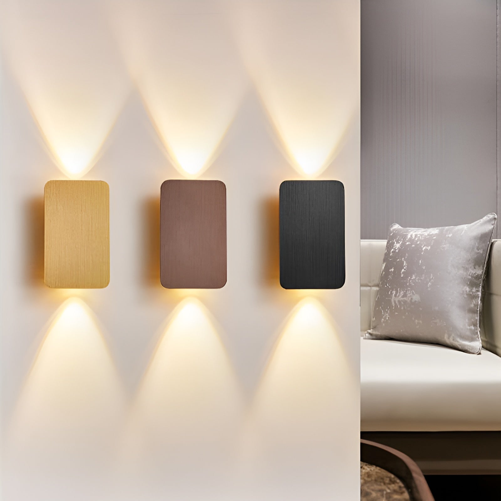 LumeEdge – Sleek Rectangular Minimalist Design with Downward Glow | Energy-Efficient Lighting for Indoor or Outdoor Walls | Modern Ambience for Hallways or Bedrooms