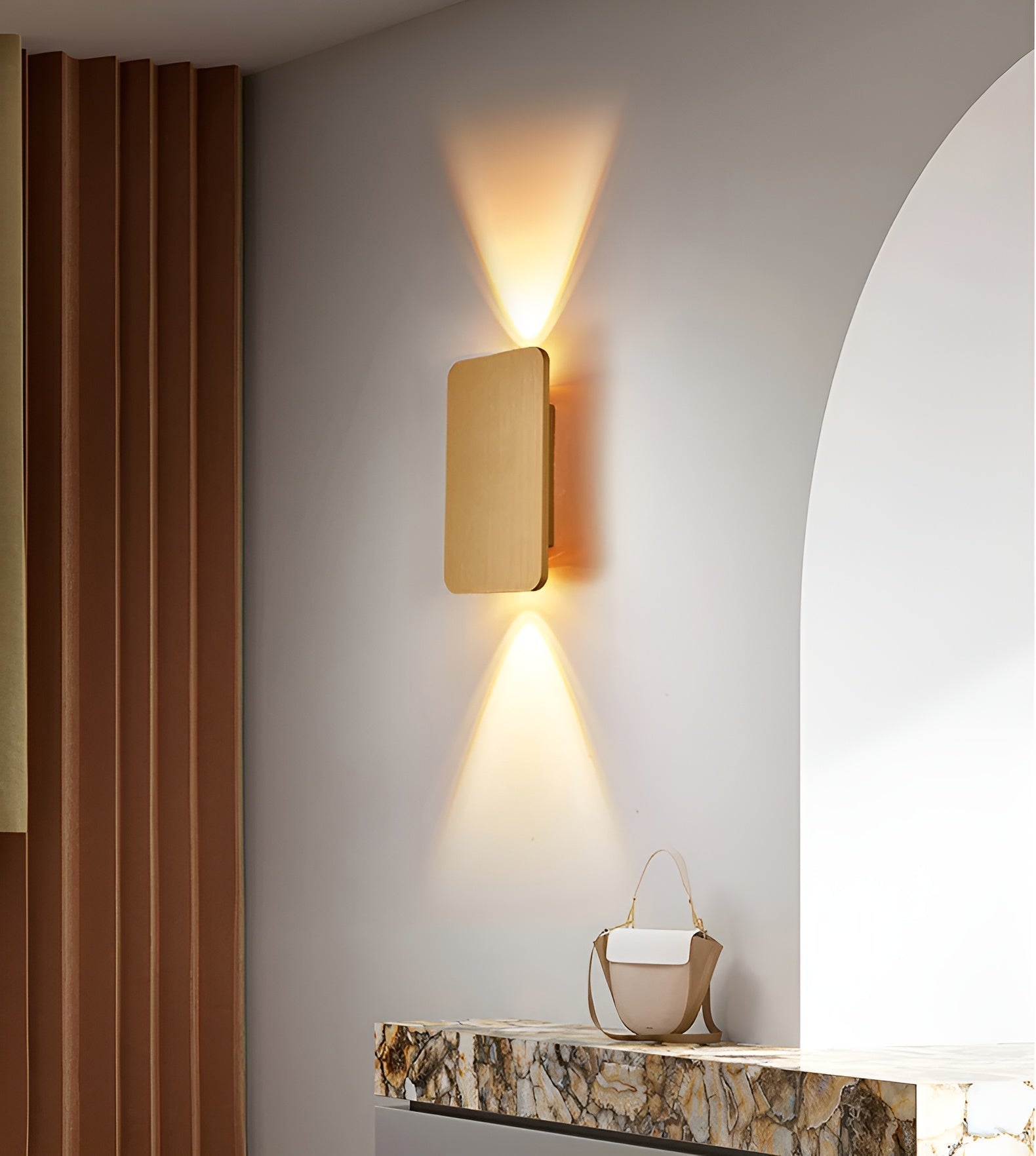 LumeEdge – Sleek Rectangular Minimalist Design with Downward Glow | Energy-Efficient Lighting for Indoor or Outdoor Walls | Modern Ambience for Hallways or Bedrooms